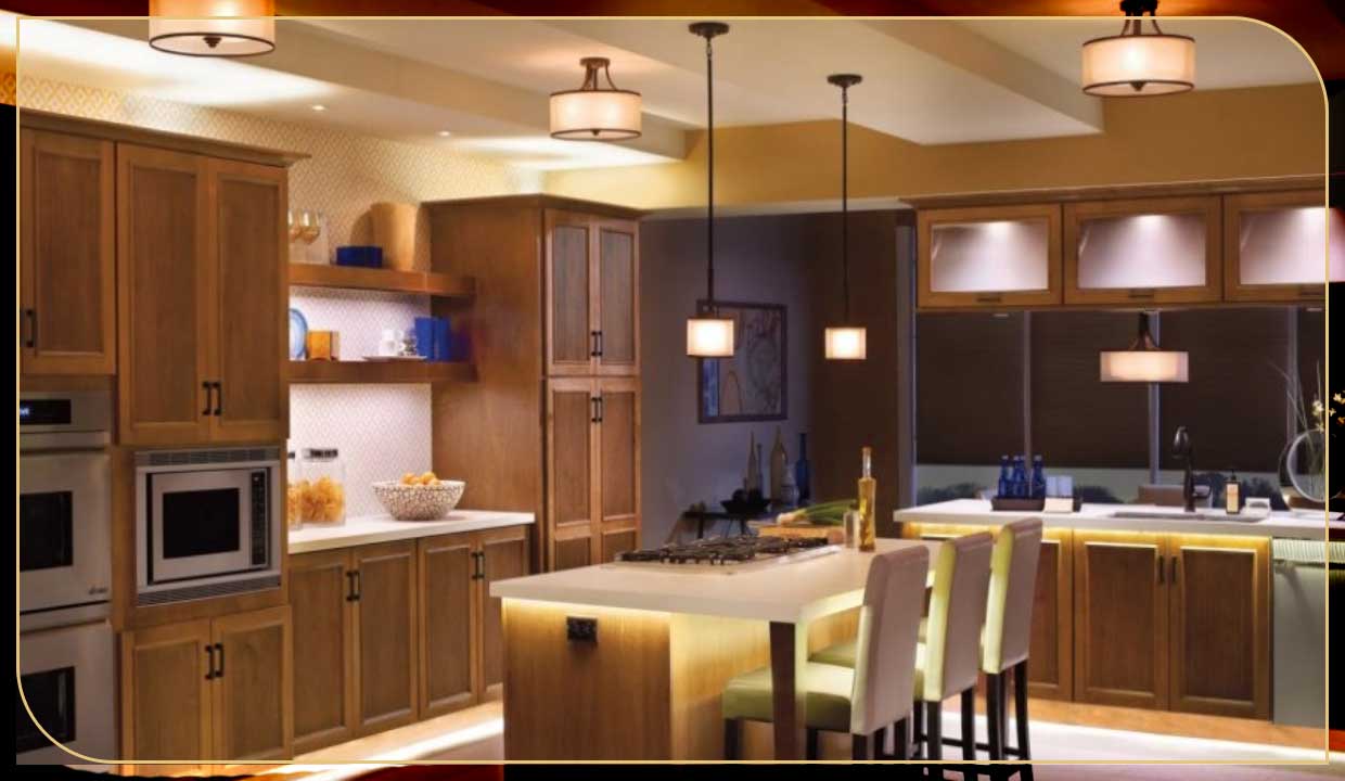 پخش روشنایی در آشپزخانه